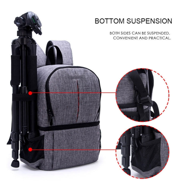 Borsa per fotocamera imbottita antiurto con tracolla in nylon impermeabile multifunzionale per fotocamere DSLR Nikon Canon