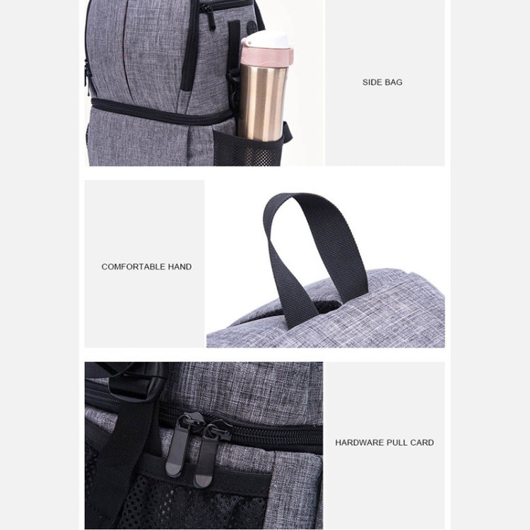Borsa per fotocamera imbottita antiurto con tracolla in nylon impermeabile multifunzionale per fotocamere DSLR Nikon Canon