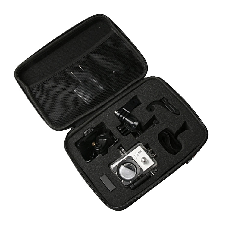 Borsa per fotocamera portatile antiurto infrangibile e resistente all'usura Custodia da viaggio per SJCAM SJ4000 / SJ5000 / SJ6000 / SJ7000 / SJ8000 / SJ9000 Fotocamera sportiva e bastone per selfie e altri accessori, dimensioni: 22 * 16 * 6 cm        ...