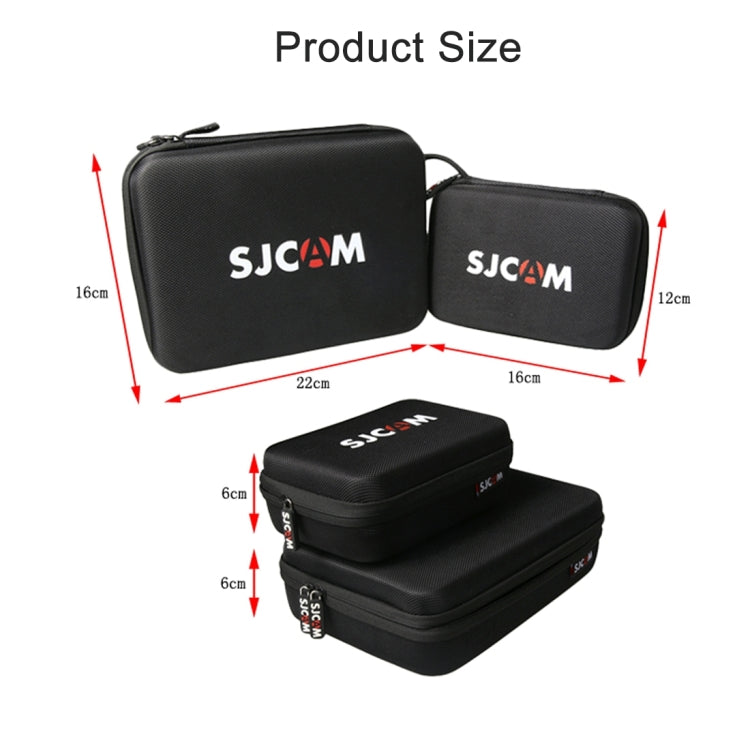 Borsa per fotocamera portatile antiurto infrangibile e resistente all'usura Custodia da viaggio per SJCAM SJ4000 / SJ5000 / SJ6000 / SJ7000 / SJ8000 / SJ9000 Fotocamera sportiva e bastone per selfie e altri accessori, dimensioni: 22 * 16 * 6 cm        ...