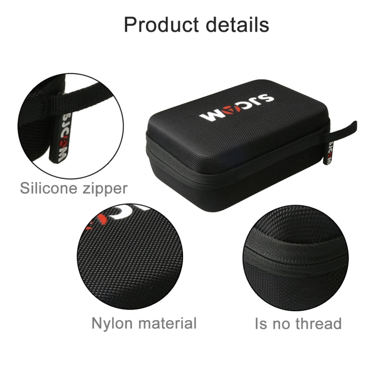 Borsa per fotocamera portatile antiurto infrangibile e resistente all'usura Custodia da viaggio per SJCAM SJ4000 / SJ5000 / SJ6000 / SJ7000 / SJ8000 / SJ9000 Fotocamera sportiva e bastone per selfie e altri accessori, dimensioni: 22 * 16 * 6 cm        ...