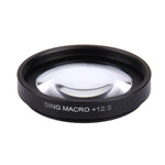 JUNESTAR Profesional 37mm 12.5X Macro Lens Filter + Copriobiettivo protettivo per GoPro e Xiaomi Xiaoyi Yi Sport Action Camera, 12.5X Macro Lens