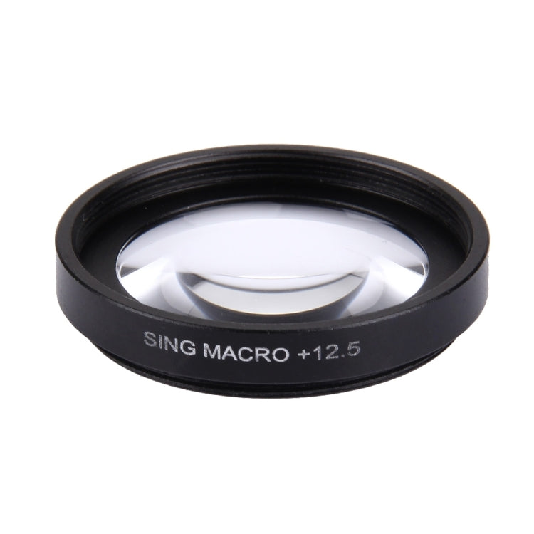 JUNESTAR Profesional 37mm 12.5X Macro Lens Filter + Copriobiettivo protettivo per GoPro e Xiaomi Xiaoyi Yi Sport Action Camera, 12.5X Macro Lens