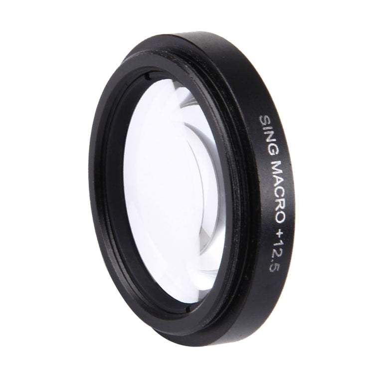 JUNESTAR Profesional 37mm 12.5X Macro Lens Filter + Copriobiettivo protettivo per GoPro e Xiaomi Xiaoyi Yi Sport Action Camera, 12.5X Macro Lens