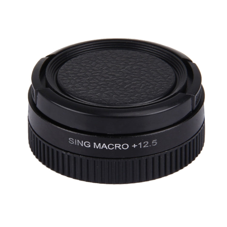 JUNESTAR Profesional 37mm 12.5X Macro Lens Filter + Copriobiettivo protettivo per GoPro e Xiaomi Xiaoyi Yi Sport Action Camera, 12.5X Macro Lens