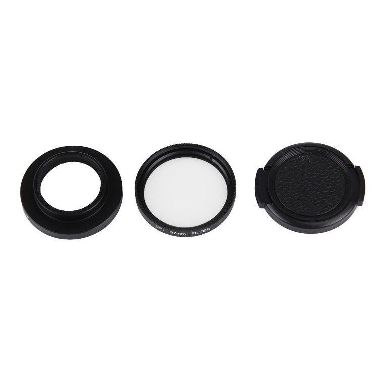 JUNESTAR per Xiaomi Xiaoyi Yi II 4K Sport Action Camera Professional 37mm CPL Filtro + Copriobiettivo protettivo, CPL Filter+Lens Cap