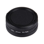 JUNESTAR per Xiaomi Xiaoyi Yi II 4K Sport Action Camera Professional 37mm CPL Filtro + Copriobiettivo protettivo, CPL Filter+Lens Cap