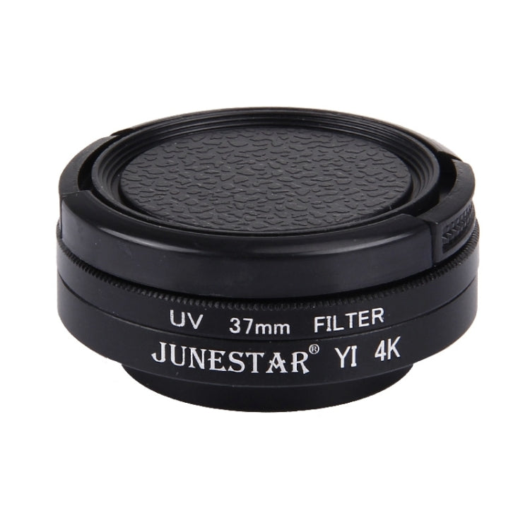 JUNESTAR per Xiaomi Xiaoyi Yi II 4K Sport Action Camera Professionale 37mm Filtro UV + Copriobiettivo protettivo, UV Filter+Lens Cap