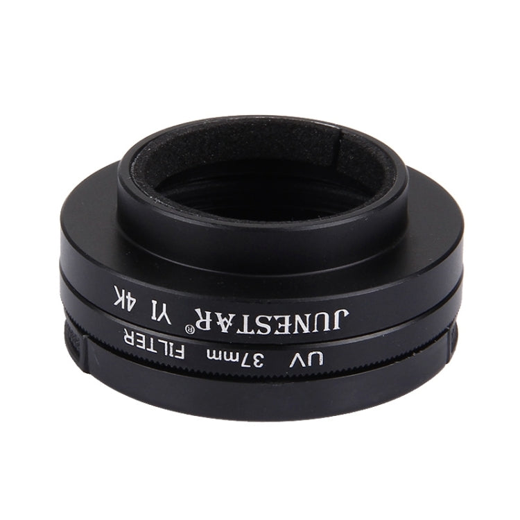 JUNESTAR per Xiaomi Xiaoyi Yi II 4K Sport Action Camera Professionale 37mm Filtro UV + Copriobiettivo protettivo, UV Filter+Lens Cap