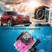 Videocamera sportiva F60 con schermo da 2,0 pollici e grandangolo da 170 gradi, con custodia impermeabile, supporto scheda Micro SD da 64 GB, F60 (Yellow), F60 (White), F60 (Silver), F60 (Magenta), F60 (Blue), F60 (Gold), F60 (Black)