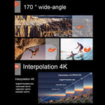 Videocamera sportiva F60 con schermo 2" e grandangolo 170°