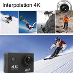 Videocamera sportiva F60 con schermo 2" e grandangolo 170°