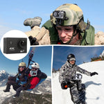 Videocamera sportiva F60 con schermo 2" e grandangolo 170°