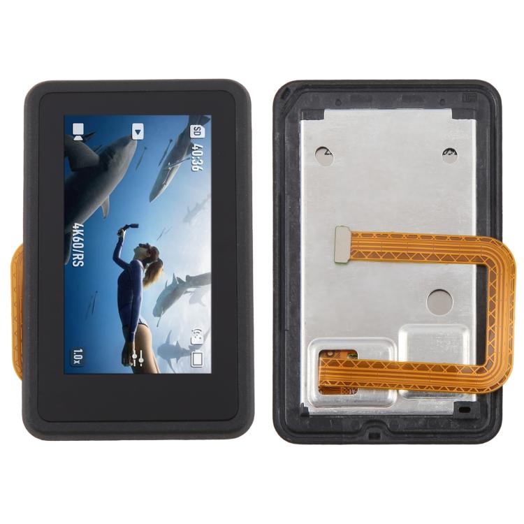 Schermo LCD posteriore principale originale con digitalizzatore e cornice per DJI Osmo Action 4 - Gruppo completo con cornice, For DJI Osmo Action 4(Original)