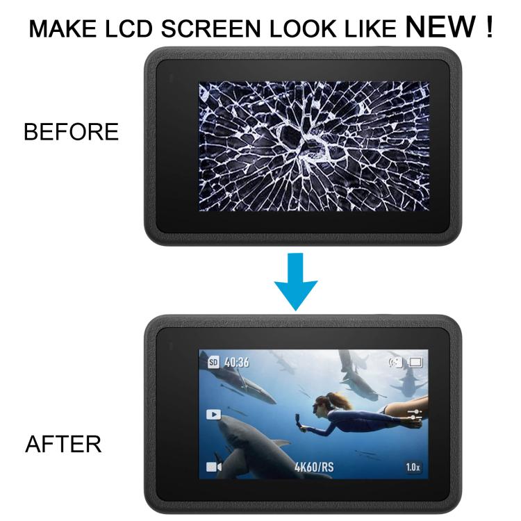 Schermo LCD posteriore principale originale con digitalizzatore e cornice per DJI Osmo Action 4 - Gruppo completo con cornice, For DJI Osmo Action 4(Original)