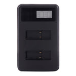 Caricabatterie doppio per schermo LCD AHDBT-501 per GoPro HERO5 con capacità di ricarica del display, For GoPro HERO5