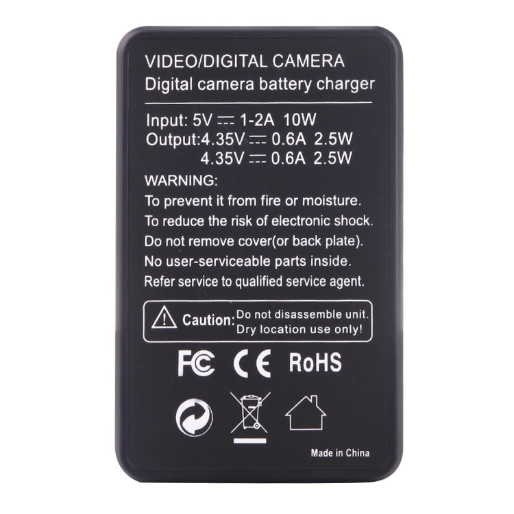 Caricabatterie doppio per schermo LCD AHDBT-501 per GoPro HERO5 con capacità di ricarica del display, For GoPro HERO5
