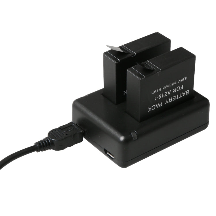 Caricabatterie doppio USB per fotocamera digitale BC-AZ16 per Xiaomi Xiaoyi II 4K, For Xiaomi Xiaoyi II 4K