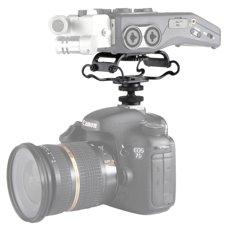 BOYA BY-C10 Universal Camera Microphone Shock Mount with Hot Shoe Mount, BY-C10