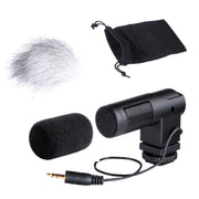 BOYA BY-V01 X/Y Stereo Condenser Microphone with Built-in Shock Mount, Cold Shoe Mount and Windscreen for Smartphones, DSLR Cameras and Camcorders, BY-V01