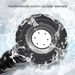 Supporto con morsetto flessibile a ganasce a ventosa estesa con morsetto per telefono con scarpa fredda, Extended Suction Cup Mount with Cold Shoe Phone Clamp