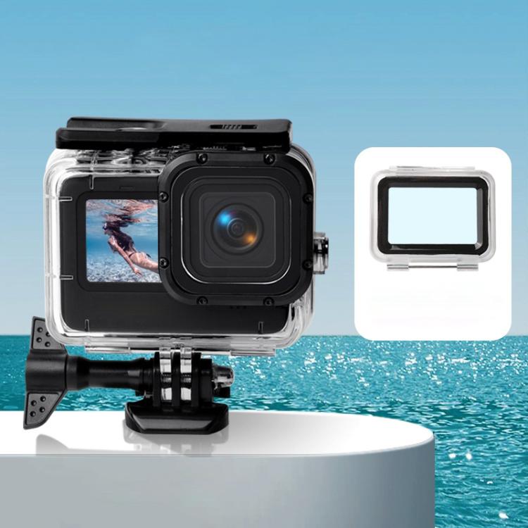Custodia impermeabile + cover posteriore touch per GoPro HERO10 Black / HERO9 Black, Case + Touch Cover for GoPro9