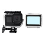 Custodia impermeabile + cover posteriore touch per GoPro HERO10 Black / HERO9 Black, Case + Touch Cover for GoPro9
