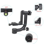 YELANGU Testa per treppiede con giunto cardanico orizzontale a 360 gradi per fotocamere DV e SLR domestiche, YLG0401E