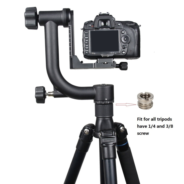 YELANGU Testa per treppiede con giunto cardanico orizzontale a 360 gradi per fotocamere DV e SLR domestiche, YLG0401E