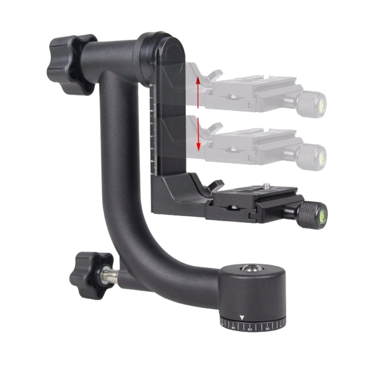 YELANGU Testa per treppiede con giunto cardanico orizzontale a 360 gradi per fotocamere DV e SLR domestiche, YLG0401E