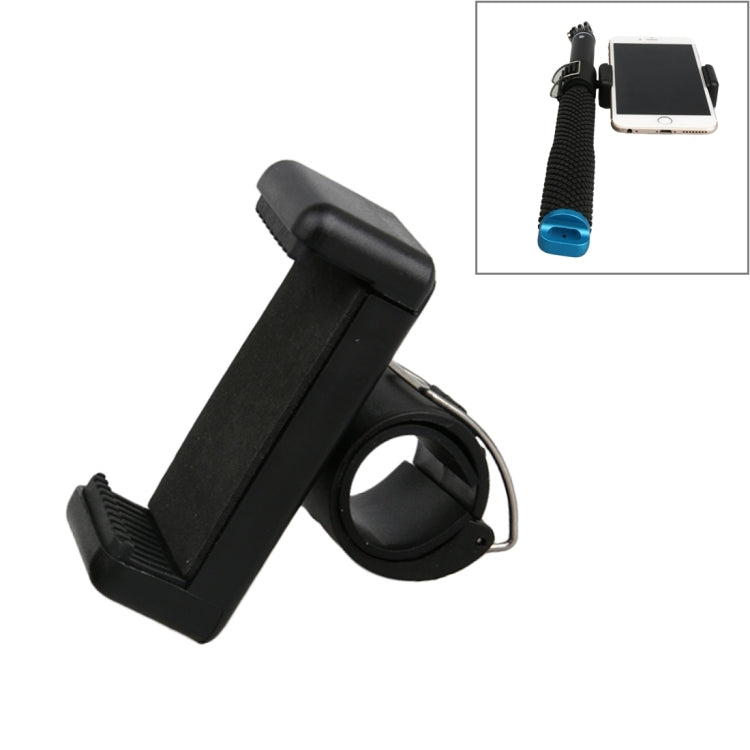 Supporto per clip per telefono cellulare per monopiede per selfie portatile GoPro, SJCAM e Xiaoyi, diametro della porta per clip piccola: 2 cm-2,3 cm, Diameter: 2cm-2.3cm