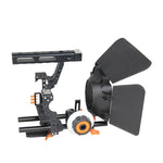 Il set di gabbie A7 YELANGU YLG1105A include stabilizzatore per gabbia per videocamera / Follow Focus / Matte Box per Sony GH4 / A7S / A7 / A7R / A72 / A7RII / A7SII / A6000 / A6500 / A6300 / A7R3 / A7S3 / A7R4