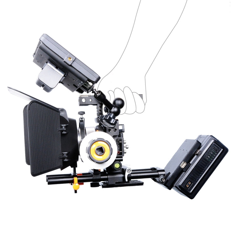 YELANGU YLG0905A Stabilizzatore per maniglia per gabbia video per fotocamera per Sony A6000/A6300/A6400/A6500
