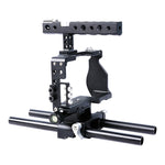 YELANGU YLG0905A Stabilizzatore per maniglia per gabbia video per fotocamera per Sony A6000/A6300/A6400/A6500