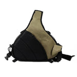 CADEN Borsa a forma di triangolo Tscope Sling Cross Borsa per fotocamera digitale Custodia morbida con copertura antipioggia per Canon Nikon Sony K1, Dimensioni: 36 * 31 * 15 cm