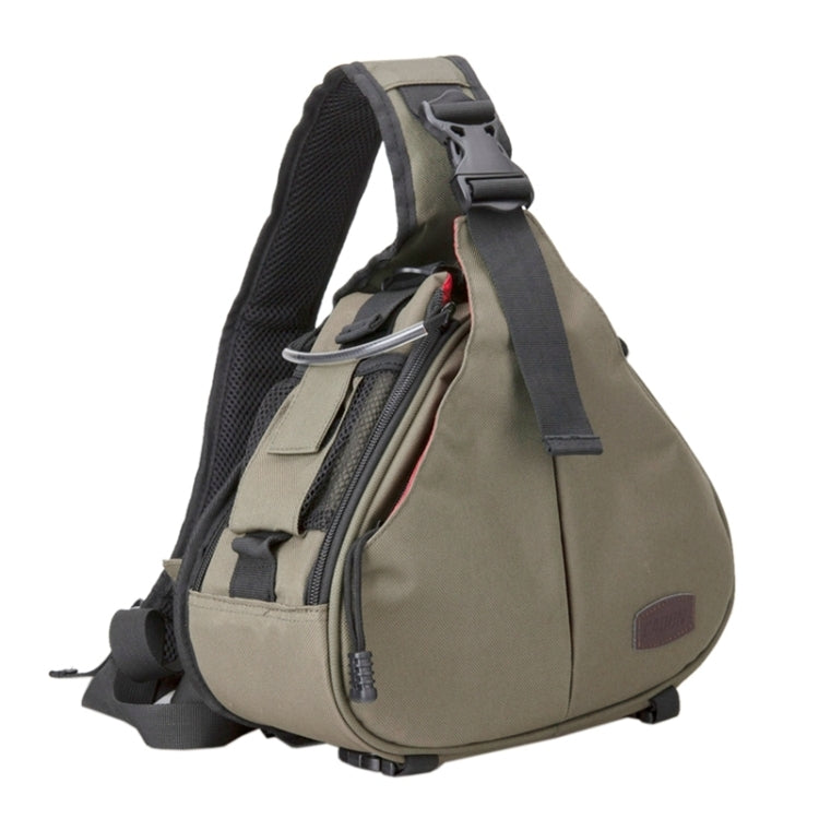 CADEN Borsa a forma di triangolo Tscope Sling Cross Borsa per fotocamera digitale Custodia morbida con copertura antipioggia per Canon Nikon Sony K1, Dimensioni: 36 * 31 * 15 cm