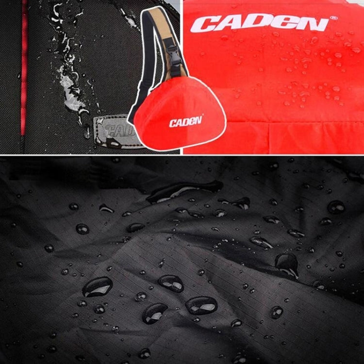 CADEN Borsa a forma di triangolo Tscope Sling Cross Borsa per fotocamera digitale Custodia morbida con copertura antipioggia per Canon Nikon Sony K1, Dimensioni: 36 * 31 * 15 cm