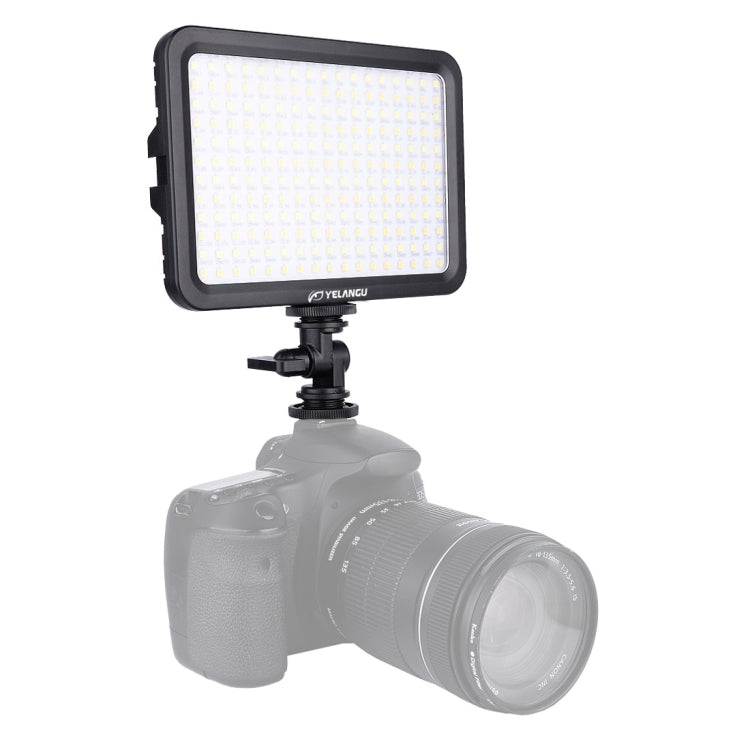 YELANGU YLG0504B 204 LED 1000LM 3300-5600K Luce da studio dimmerabile non polare Luce per video e foto per fotocamere Canon, Nikon, DSLR, 204 LEDs