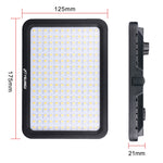 YELANGU YLG0504B 204 LED 1000LM 3300-5600K Luce da studio dimmerabile non polare Luce per video e foto per fotocamere Canon, Nikon, DSLR, 204 LEDs