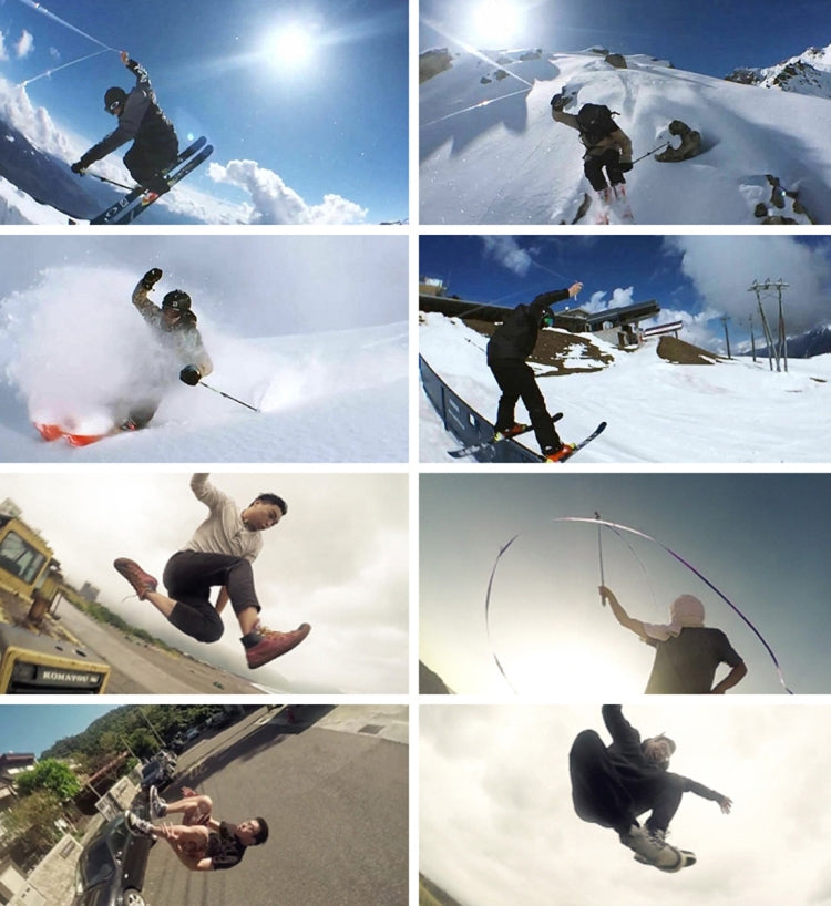 Bullet Time Rig Supporto per selfie a 360 gradi per fotocamere sportive PULUZ Jaws Flex Clamp Mount per GoPro Hero11 Nero / HERO10 Nero /9 Nero /8 Nero /7 /6 /5 /5 Sessione /4 Sessione /4 /3+ /3 /2/1, DJI Osmo Action e altre action camera, Bullet Time