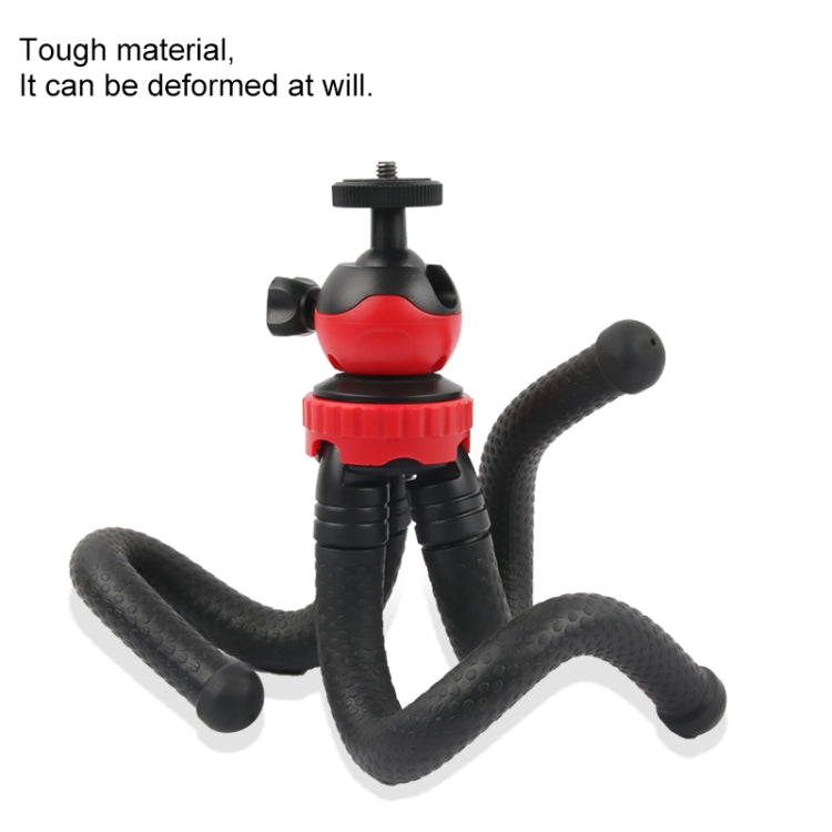 Supporto treppiede flessibile Mini Octopus con morsetto per telefono per iPhone, Galaxy, Huawei, GoPro Hero11 Black / HERO10 Black / HERO9 Black / HERO8 Black /7 /6 /5 /5 Session /4 Session /4 /3+ /3 /2 /1, Xiaoyi e altre action cam, GP271