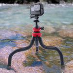 Supporto treppiede flessibile Mini Octopus con morsetto per telefono per iPhone, Galaxy, Huawei, GoPro Hero11 Black / HERO10 Black / HERO9 Black / HERO8 Black /7 /6 /5 /5 Session /4 Session /4 /3+ /3 /2 /1, Xiaoyi e altre action cam, GP271