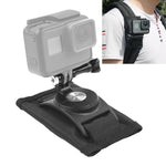Supporto per zaino a spalla con cinturino a sgancio rapido con rotazione a 360 gradi per GoPro Hero11 Nero / HERO10 Nero /9 Nero /8 Nero /7 /6 /5 /5 Sessione /4 Sessione /4 /3+ /3 /2 /1, DJI Osmo Actione altre action camera