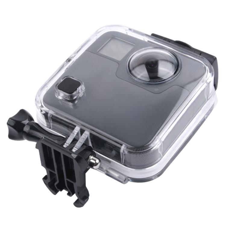 Custodia protettiva impermeabile da 40 m per GoPro Fusion, con supporto base con fibbia, vite e chiave, For GoPro Fusion