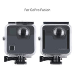Custodia protettiva impermeabile da 40 m per GoPro Fusion, con supporto base con fibbia, vite e chiave, For GoPro Fusion