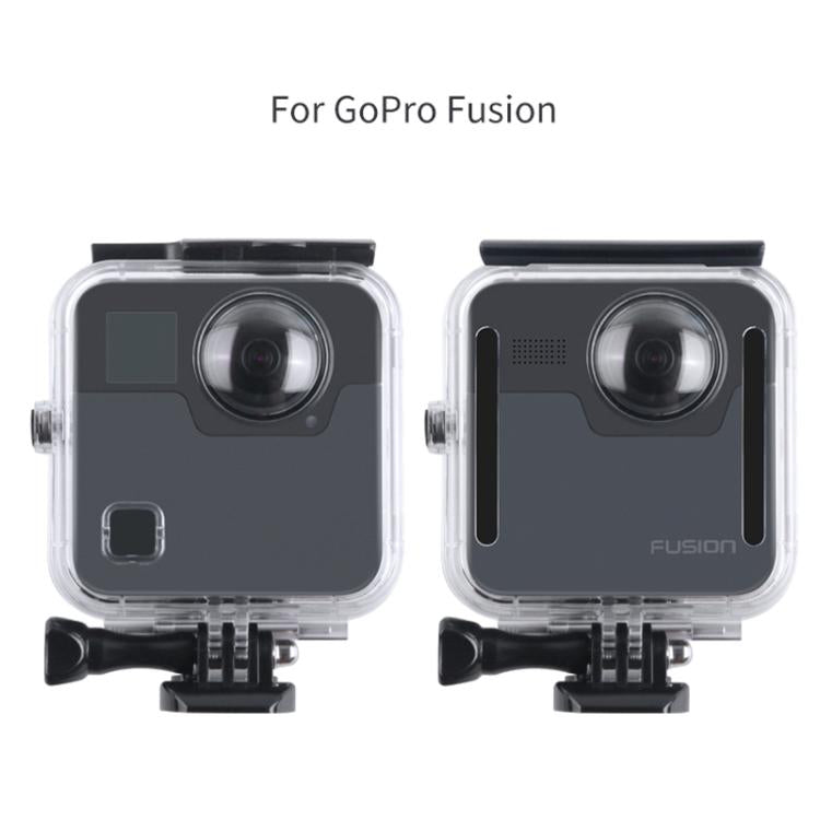 Custodia protettiva impermeabile da 40 m per GoPro Fusion, con supporto base con fibbia, vite e chiave, For GoPro Fusion
