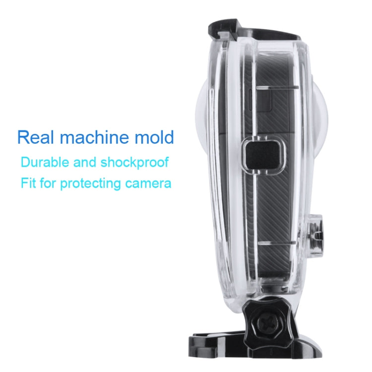 Custodia protettiva impermeabile da 40 m per GoPro Fusion, con supporto base con fibbia, vite e chiave, For GoPro Fusion