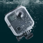 Custodia protettiva impermeabile da 40 m per GoPro Fusion, con supporto base con fibbia, vite e chiave, For GoPro Fusion