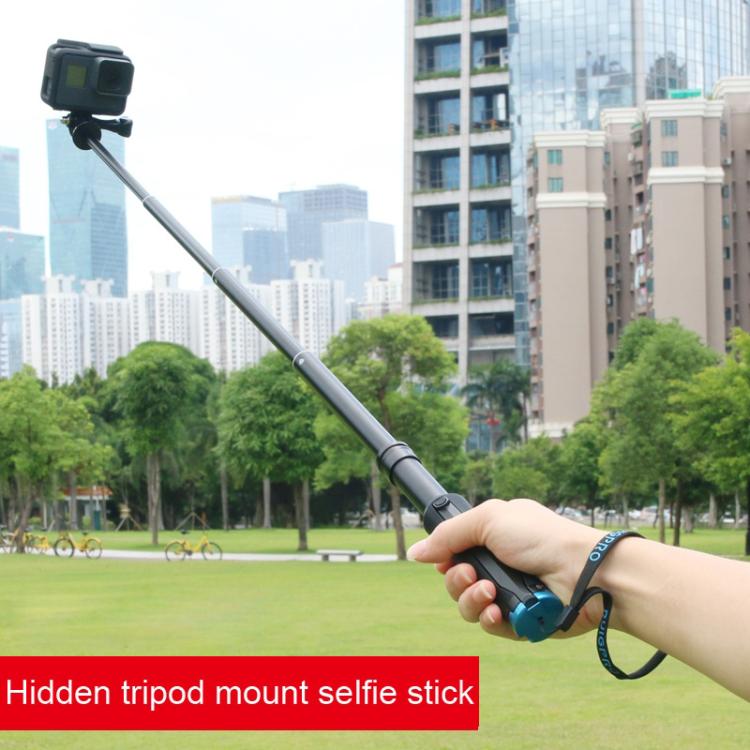 Supporto per treppiede portatile pieghevole Selfie Monopod Stick per GoPro Hero11 Black / HERO10 Black / HERO9 Black /HERO8 / HERO7 /6 /5 /5 Session /4 Session /4 /3+ /3 /2 /1, Insta360 ONE R, DJI Osmo Actione altre action camera, lunghezza: 23,5-81 cm...