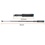 Supporto per treppiede portatile pieghevole Selfie Monopod Stick per GoPro Hero11 Black / HERO10 Black / HERO9 Black /HERO8 / HERO7 /6 /5 /5 Session /4 Session /4 /3+ /3 /2 /1, Insta360 ONE R, DJI Osmo Actione altre action camera, lunghezza: 23,5-81 cm...